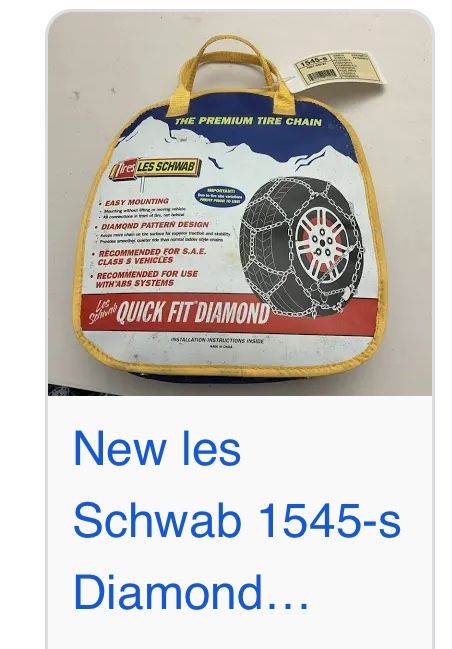 Two sets of chains never used one for Verrado Chevy and other for Xterra asking $100 each