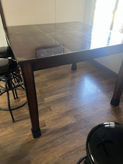 Wooden Dinner Table - Tall & Solid ($50 OBO)