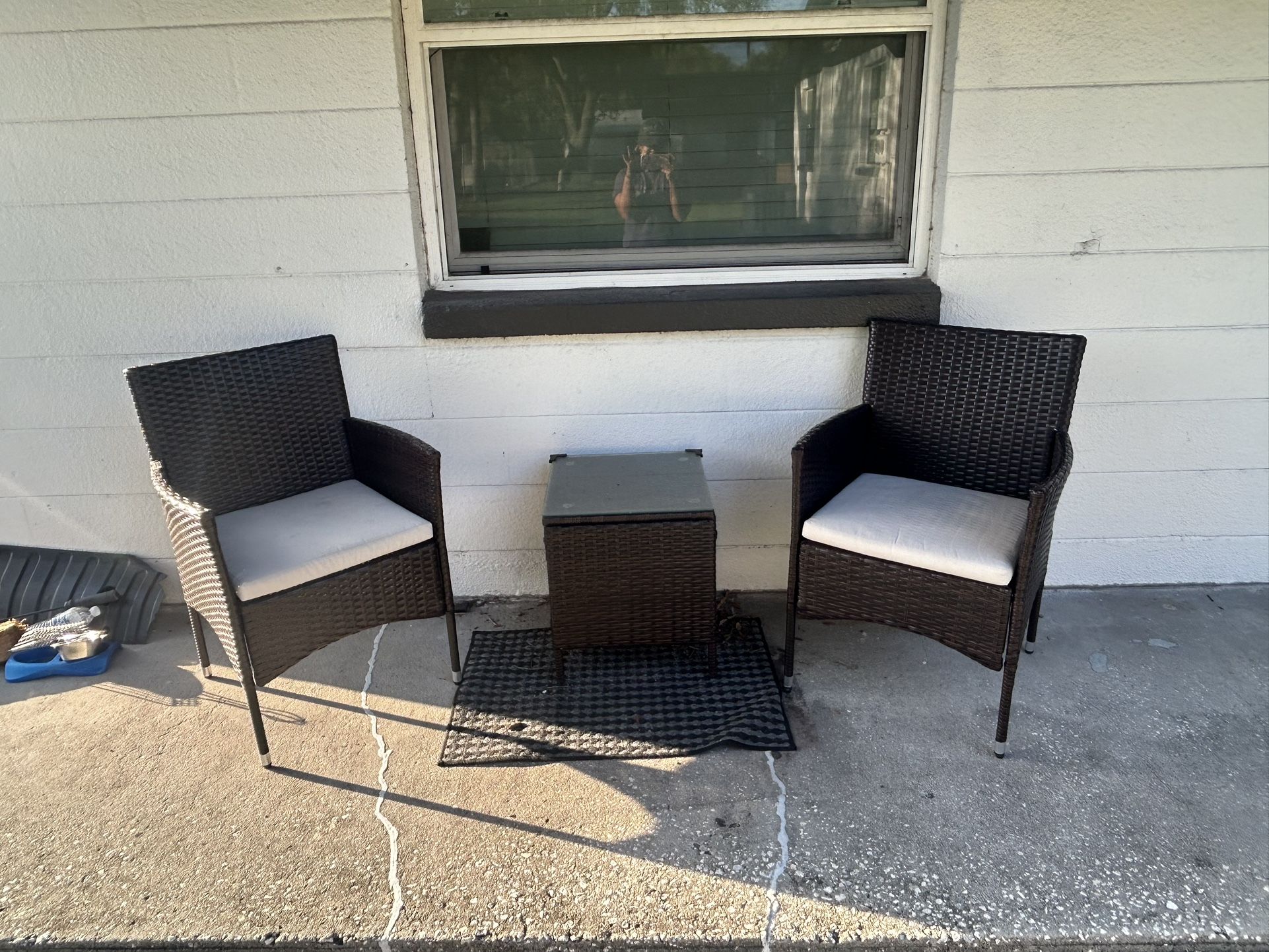 Patio chair & table