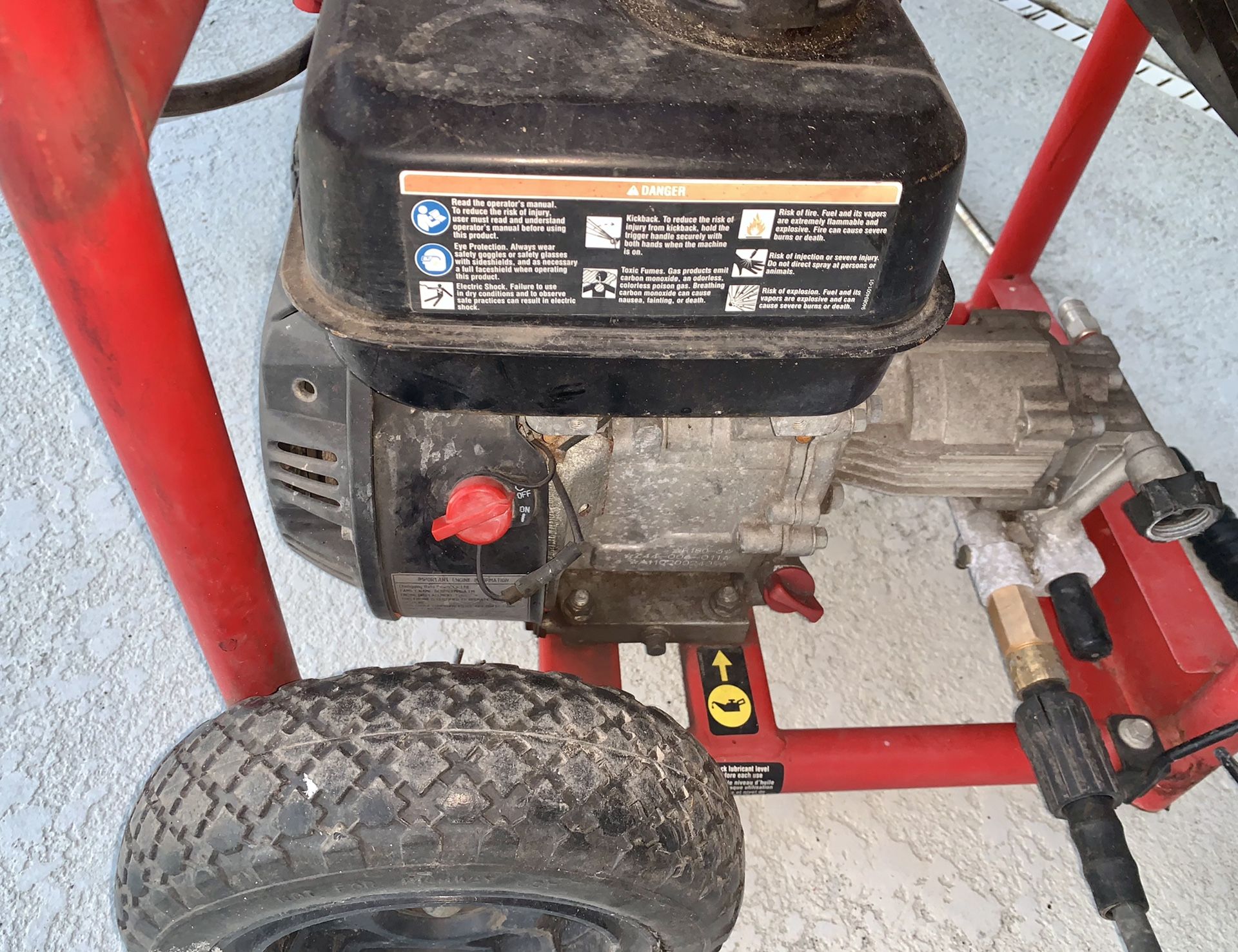 HONDA 2600psi Pressure Washer Frame by Homelite 179cc HONDA ENGINE Runs