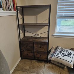 Bookshelf W/ Drawers