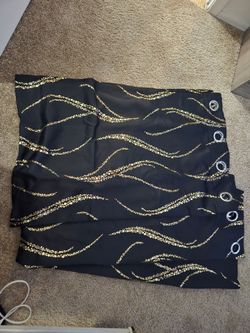 Black and Gold Curtains