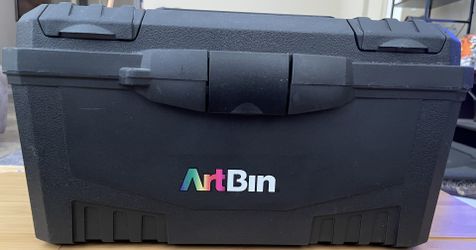 ArtBin 15.5” Twin Top Craft or Art Supply Box with handle (15.5”L x 9”H x 7”D)