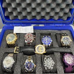 Invicta Watches 9 In Total Preowned In Great Condition. 