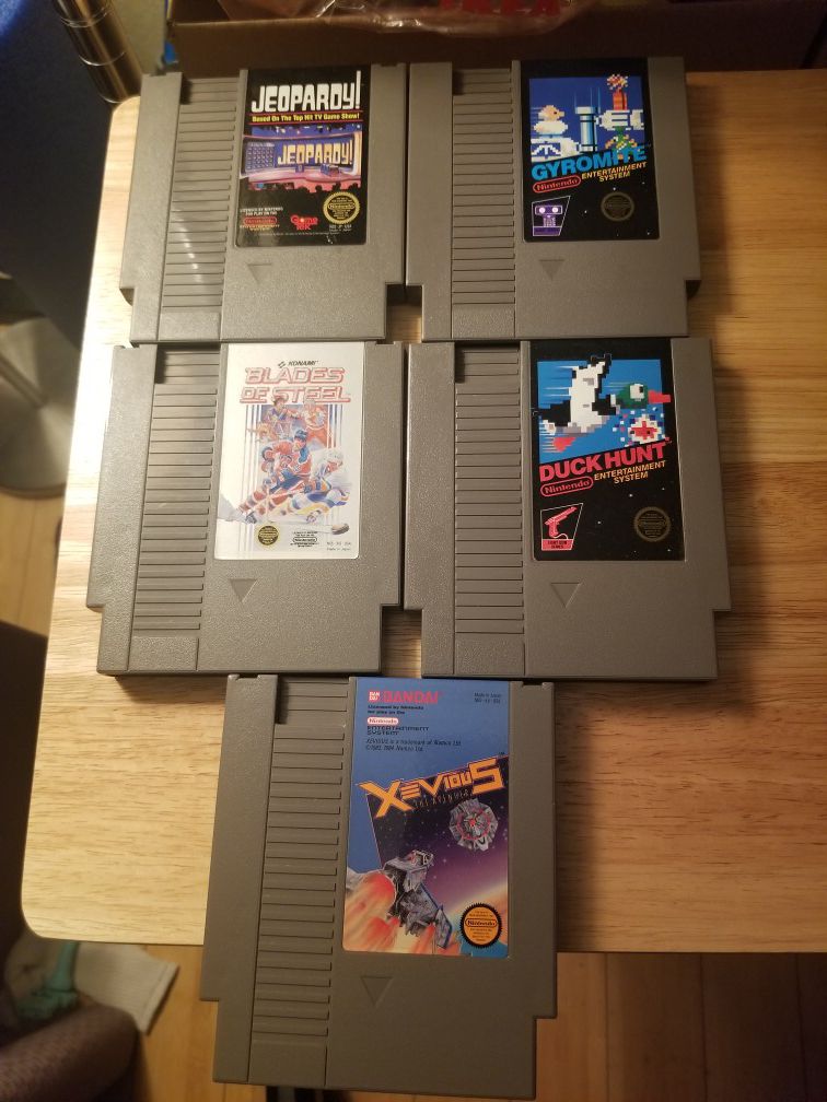 Nintendo NES Games Lot of 5 Tested and Working!