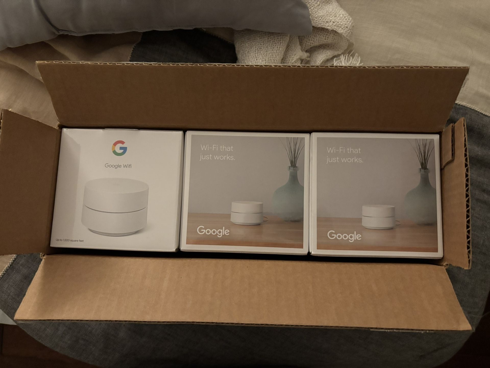 New Google Mesh Wifi System - AC1200 - Wifi Router - 4500 Sq Ft Coverage - 3 pack