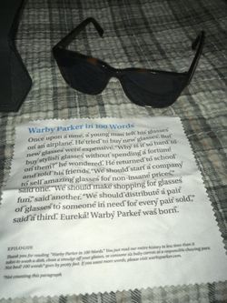 Warby Parker sunglasses