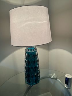 Two Teal Lamps