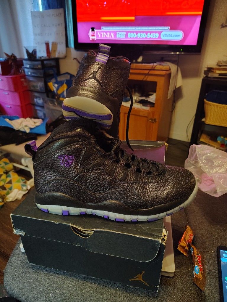 AIR Jordan Retro 10 Black / Fierce Purple (Paris)