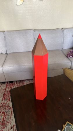 Metal pencil decoration