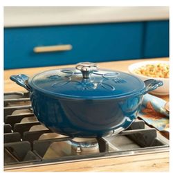 Cazuela De 3.5qts De Fiero Fundido De Princess House Nueva En Su Caja 