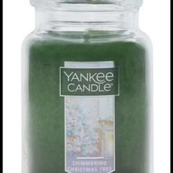 Yankee Candle Large Jar Candle 22 Oz  - SHIMMERING CHRISTMAS TREE
