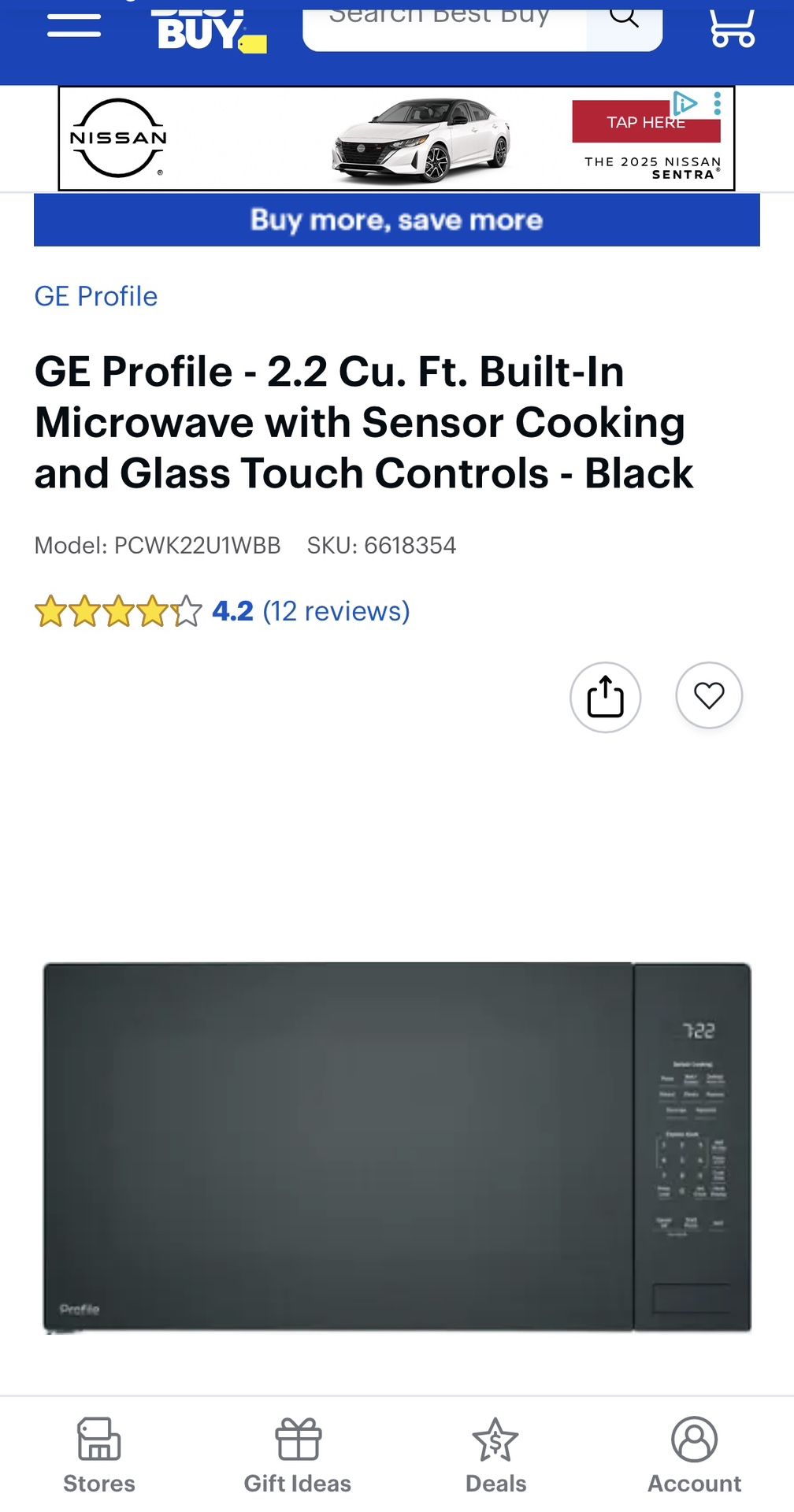 GE profile Microwave “like Brand New”