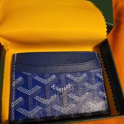 Blue Goyard saint sulpice card holder