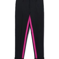 NO. 21 Inner-Stripe Turned-Up Tailored Trousers in excellent condition  