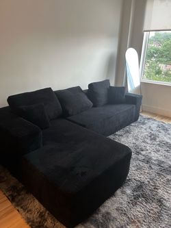 Black boneless sectional