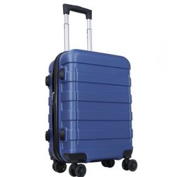 21" Expandable ABS Luggage Suitcase Trolley, Blue