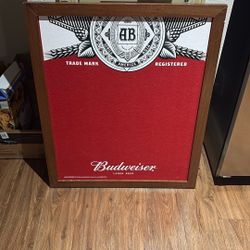 Budweiser Felt Dart Board Backing / Frame