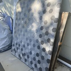 Large Particle Board Covered With Linoleum 