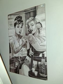 Marilyn Monroe Qnd Audrey Hepburn Poster Brand New In Plastic