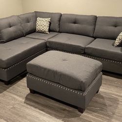 Sectional Sofa With Ottoman 