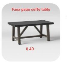 New Faux Patio  Coffe Table 
