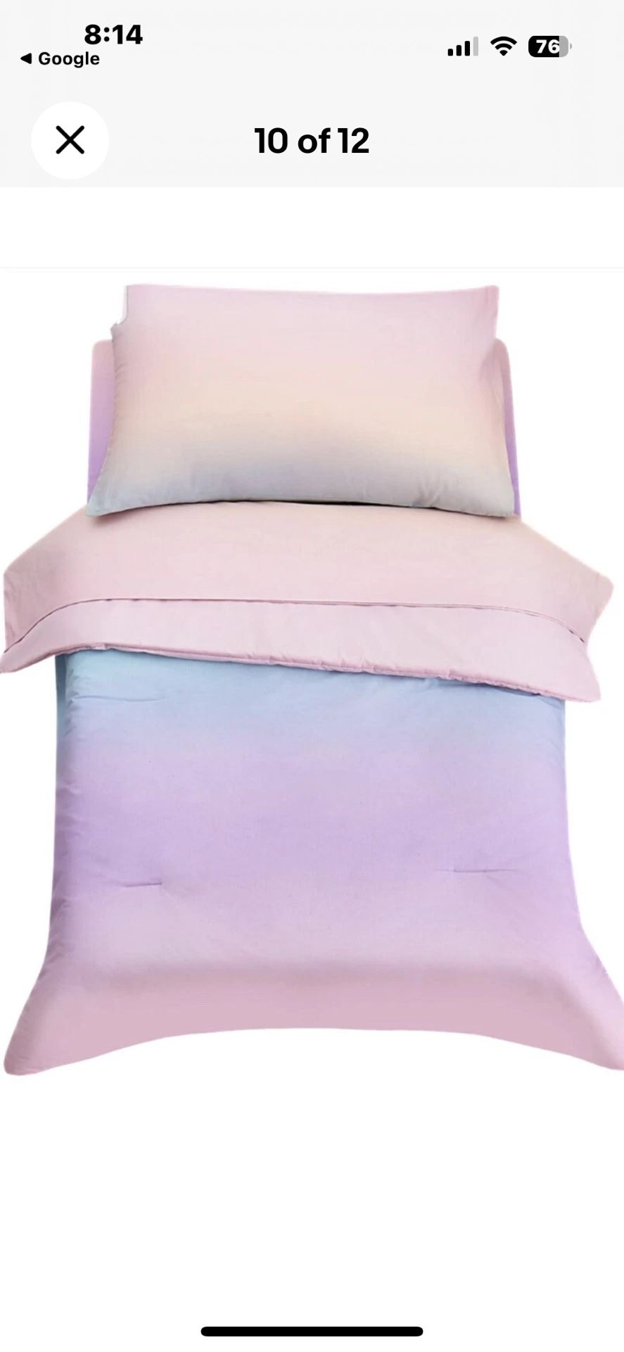 New Hello Spud Ombre Cotton 4 Piece Comforter Set, 57" x 42",