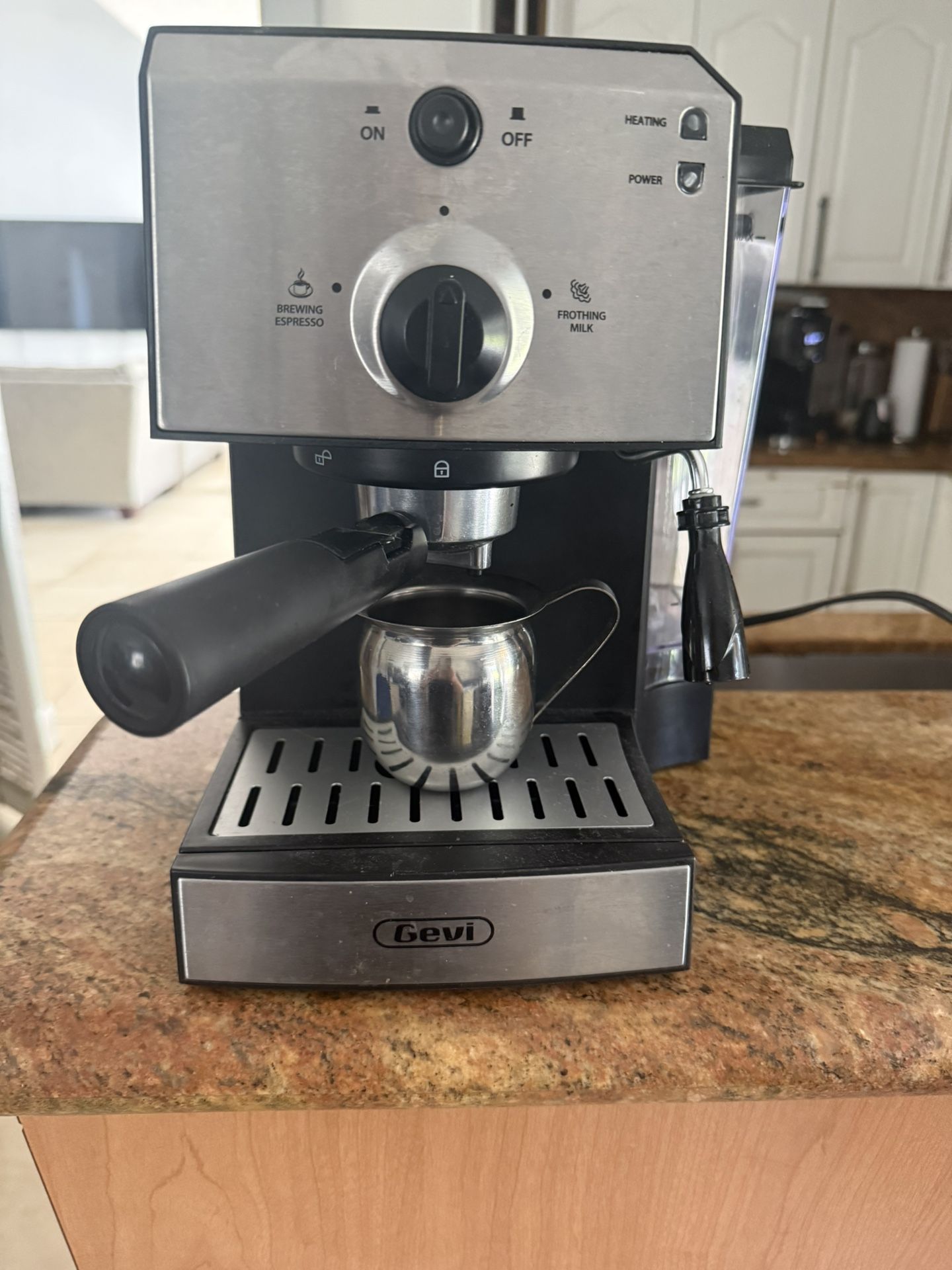 Espresso Gevi Espresso Machine Cafe Steam Maker，stainless steel