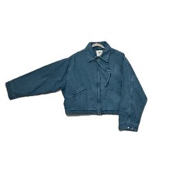 ZARA CROPPED BLUE JACKET