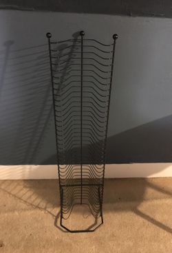 Black metal DVD HOLDER