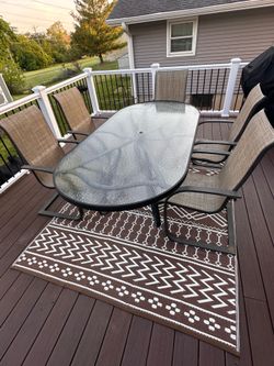 Outdoor Patio Dining Set (Table + 5 Chairs)