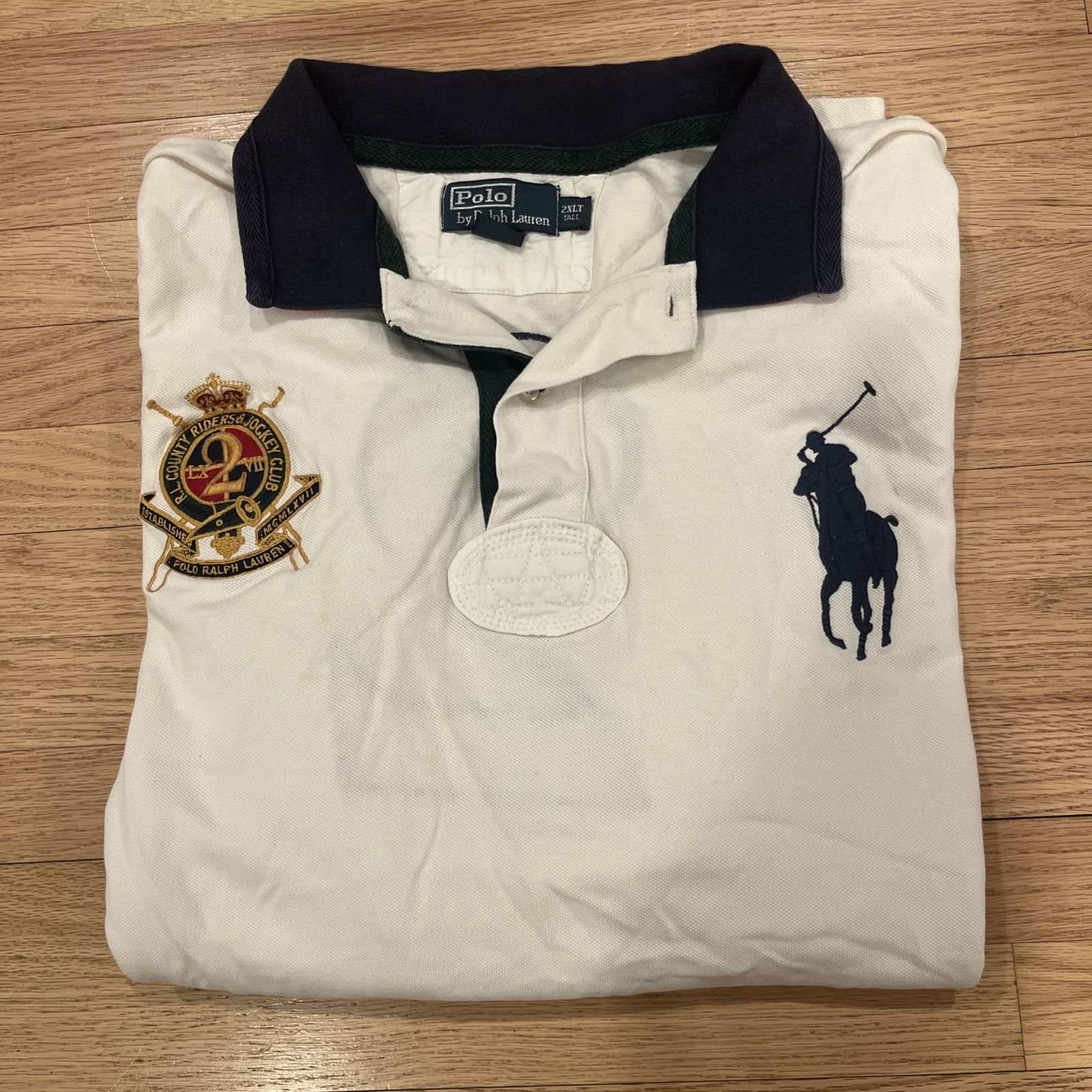 Vintage Polo Ralph Lauren Rugby Shirt #2 Men 2XLT Big Pony Crest Y2K