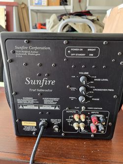 10” Sunfire True subwoofer