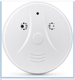 Security Camera Smoke Detector Camera 1080P WiFi Indoor Hidden with Night Vision Motion Detection Real-Time for Home Office Safety