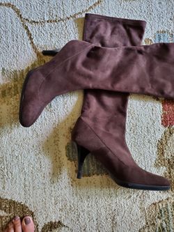 Mina, 9.5, Brown Suede Boots