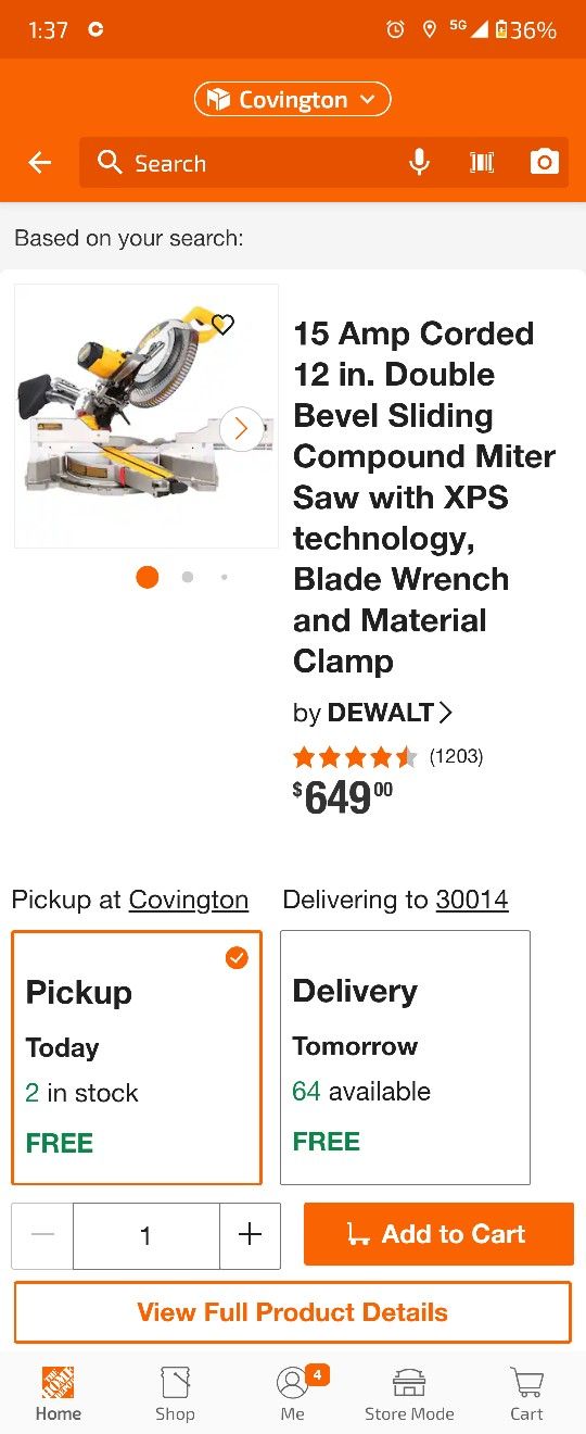 DeWalt Miter Saw