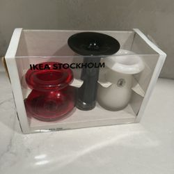 Vintage 1999 IKEA Stockholm Maria Vinka glass vase trio **COLLECTOR’S ITEM**