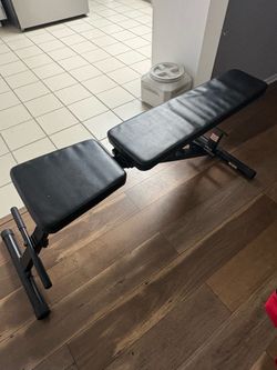 Weights lifting bench
