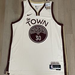 Nike Tan Stephen Curry Golden State Warriors 2025/26 City Edition Swingman Jersey - Men’s XXL