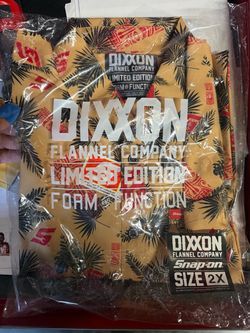 Dixxon x Snap-on Limited Edition Flannel Hawaiian Shirt 2X — New/Sealed