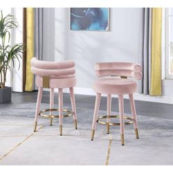 Brand New Set Of 2 Counter Height Stools Bar Seating 