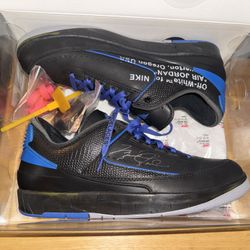 Jordan 2 Low Off-White Black Blue