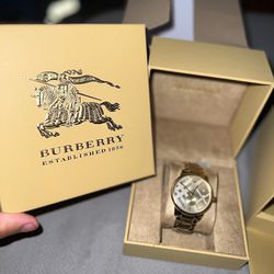 Burberry “The City” Gold Plated Watch *Discontinued*