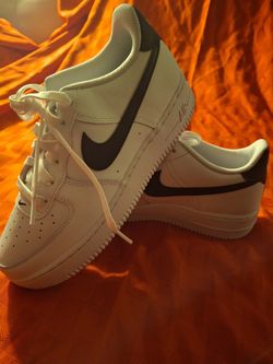 Nike Air Force 1 (GS) Kids Sneakers White/Black Size 7Y FV5948 101