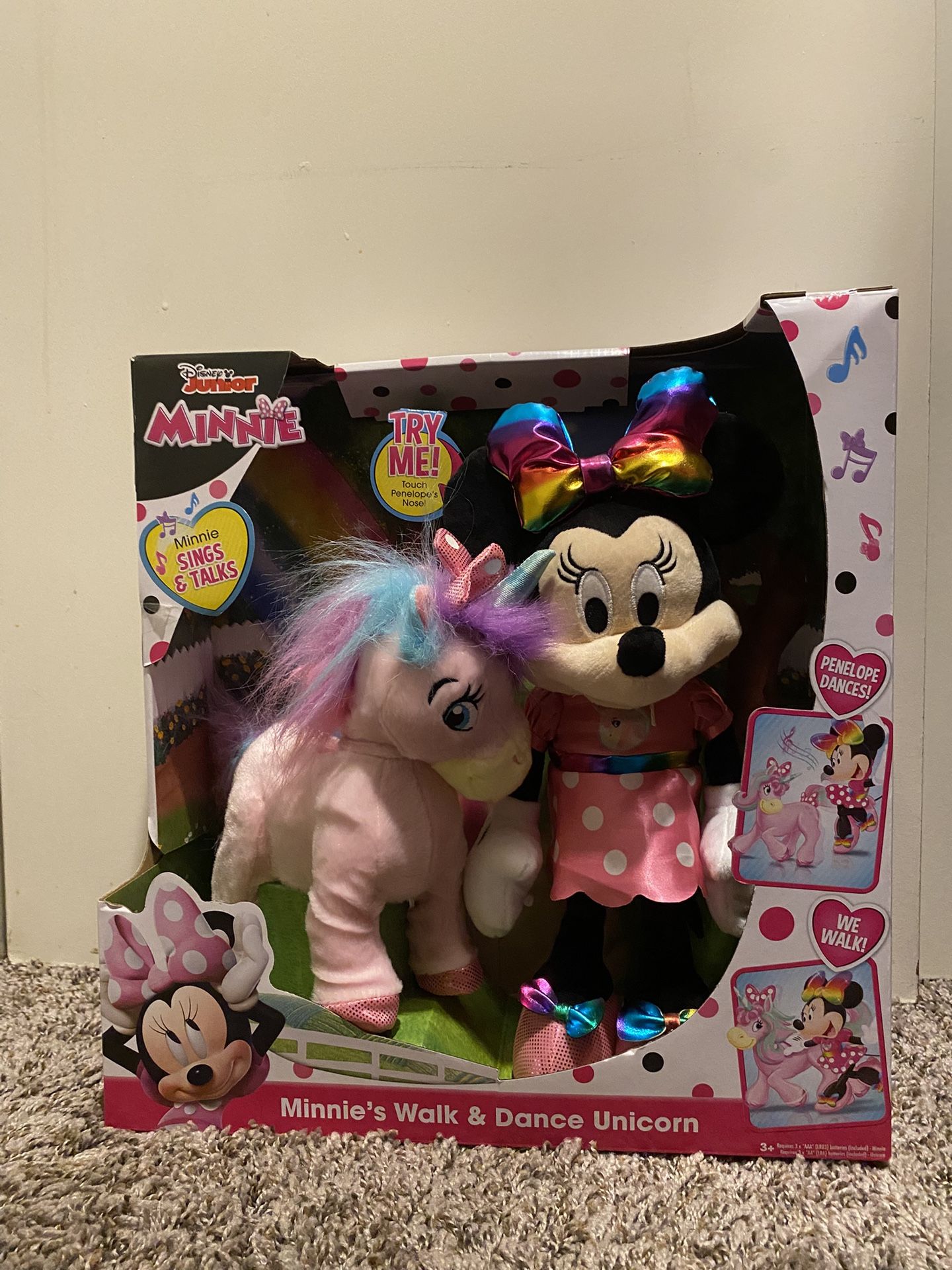 Minnie Mouse & Unicorn Dance Walk Talk & Sing