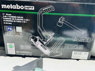 Metabo HPT 2-n-1 15.5-Gauge Pneumatic Flooring Stapler and 2-in 16 -Gauge Pneumatic Flooring Nailer