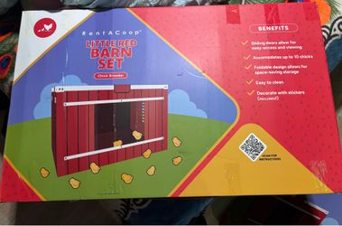 RentACoop Little Red Barn Chick Brooder COMPLETE SET - New