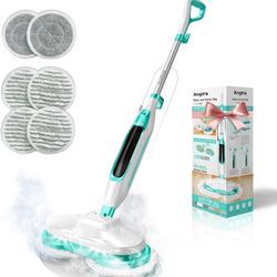 Trapeador de vapor con almohadillas giratorias