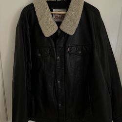 Levi’s Men’s Faux Leather Sherpa Jacket 3XL