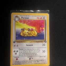 Persian First Editon Pokemon Card